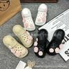 2025 Zuecos Populares Hebilla de Zapato Estilo Dulce Resina Rosa Puff Rosa DIY Joyería Removible Flor de Zapato