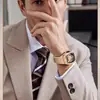 Reloj Mecánico Automático Bugatti Suizo Moda Reloj de Dragón Luminoso Impermeable Reloj Barril de Vino Doble Cara Hueco