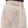 Cadena de Pantalón de Estrella de Acrílico Colorida de Moda para Mujer Cadena de Cintura Color Caramelo Linda Accesorio Versátil Creativo Personalizado