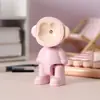 Nova Luz Noturna de Botão de Macaco Fofo de Desenho Animado Criativo para Crianças DIY Feito à Mão Cola de Creme Dormitório Estudantil Leitura