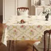 Toalha de Mesa Estilo Novo 2026 com Toque de Luxo Leve e de Alta Qualidade, Impermeável e à Prova de Óleo, Toalha de Mesa sem Lavagem, Capa de Mesa Resistente ao Calor