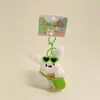 Chaveiro de pelúcia fofo, chaveiro de desenho animado criativo, pingente de bolsa de pelúcia, acessório feminino