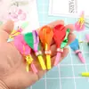 Balão Apito com Fio Dourado, Balão Apito, Artigos de Festa, Adereços de Palhaço, Brinquedos Educativos de Rua para Crianças Atacado