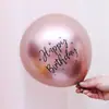 Globo Metálico Fiesta Cumpleaños en Inglés Decoraciones Feliz Cumpleaños Escena de Bebé Grueso Impreso Primer Cumpleaños Arreglo Infantil