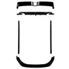 Adequado para Modificação de Lábio Dianteiro, Sobrancelha de Farol, Grelha, Saia Lateral, Lâmina Traseira, Aerofólio Traseiro, Aerofólio de Teto da Versão Standard do Volkswagen Golf 6