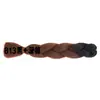 Peluca de Fibra Sintética Africana Trenza Grande de Fibra de Alta Temperatura para Mujer, Cabello Trenzado de un Solo Color, Rastas, Se Puede Ondular y Teñir