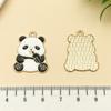 Acessórios de joias de desenho animado coreano faça você mesmo, pingente de liga de panda a óleo, chaveiro de moda nacional, pulseira, acessórios com pingente