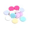 Contas Acrílicas Coloridas Macaron Grandes Planas Redondas com Furos Retos para Pulseiras DIY e Acessórios de Joias