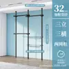 Arara de roupas de cima para baixo combinação de quarto guarda-roupa simples armazenamento doméstico varal aberto de piso vestiário