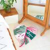 Alfombra de Baño Rosa Princesa Alfombra con Flecos Forma de Cocina Forma Personalizada de Hoja de Planta Limpieza Fácil Alfombra para Mascotas