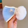 Máscara Cálida y Orejeras Integradas para Niños Otoño e Invierno Niños y Niñas Kuromi Antihielo y Viento Frío Máscara de Felpa Engrosada
