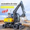 Escavadeira pequena engenharia de esmagamento agrícola com rodas pequena escavadeira máquina de agarrar madeira pequena máquina de gancho de engenharia micro escavadeira fábrica