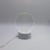 Venta al por mayor de fábrica tablero de escritura DIY de moda en internet luz nocturna luz nocturna 3D tablero de mensajes luminoso acrílico borrable