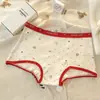 Pantaloncillos tipo bóxer de algodón rojo de alta calidad para mujer, perfectos para bodas y celebraciones de Año Nuevo