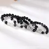 Pulsera pie plata 999 valiente hombres y mujeres este año transferencia de fortuna cuentas de dinero pulsera de ágata obsidiana al por mayor