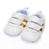 Zapatos de Otoño para Bebé Zapatos de Suela Blanda para Niño Zapatos Deportivos Blancos Nuevos Zapatos Velcro para Bebé Zapatos para Bebé de 0-1 Año