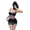 Lingerie original sexy e sedutora da Dorimira, apresentando um design sedutor e transparente, perfeita para noites apaixonadas na cama