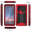 Suporte de janela deslizante transfronteiriço para capa de celular Samsung S24ULTRA Apple 15pro silicone resistente a quedas à prova de poeira à prova d'água