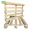 Paleta de madera maciza fumigada IPPC estándar europeo ISPM15 tratada térmicamente con soporte para montacargas por los cuatro lados paleta de logística de exportación