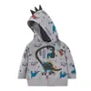 [Al por mayor] Sudadera con capucha corta nueva para primavera y otoño, material de algodón, deportiva, con cremallera, para niños, exportación transfronteriza