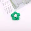 Venta Caliente Transfronteriza Ropa Tejida de Ganchillo Accesorios Decorativos para Pasadores Nuevo 4cm Algodón Leche Flor de Pompon Flor Parche de Tela