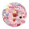 55 Folhas Adesivos Slogan Rosa Menina Citações Motivacionais Espanhol Inglês Material para Diário DIY Atacado Transfronteiriço