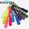 Vestuário plástico zíper corda puxar cabeça zíper puxar saco de corda zíper puxar cauda corda puxar cauda puxar silicone puxar