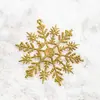 Decoração de Natal presentes floco de neve colorido enfeites de árvore de Natal floco de neve de pó plástico 3 preço