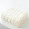 Toalha de Banho Grande de Veludo de Bambu, Toalha Absorvente, Toalha de Praia de Secagem Rápida, Conjunto de Três Peças de Veludo Coral French Puff para Uso Doméstico e Salão de Beleza