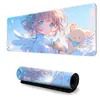 Mouse Pad Gamer Estilo Anime Extra Grande com Borda Travada Meninos E-Sports Gaming Computador Pad de Teclado Grande Espessado Antiderrapante