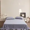 Lençol de cama liso de cor única, estilo japonês, 10% linho 90% algodão, peça única, conjunto de cama simples de algodão e linho, estilo wabi-sabi, conjunto de três peças