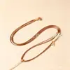 Corda de Pingente Trançada Ajustável Feita à Mão para Homens e Mulheres Cordão para Pingente de Jade Corda de Colar Estilo Étnico Simples Preto Marrom Bege
