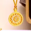 Novo Pingente Bússola de Cabacinha com Filigrana Estilo Chinês Vietnamita Cravejado com Diamantes Corrente de Suéter de Luxo Leve de Alta Qualidade para Mulheres