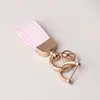 Llavero de Coche de Piel de Cordero Frances Patrón de Cabra de Alta Gama Llavero de Cuero Colorido Colgante Lindo Regalo para Mujeres