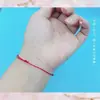 Pulseira de Corda Vermelha Pequena do Ano do Zodíaco para Casais de Estudantes, Pulseira Segura e Próspera para Meninas, Tornozeleira Tecida à Mão, Presente Criativo