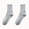 Calcetines Zhuji para Mujer de Tubo Largo Antibacterianos Absorbentes de Sudor Desodorantes Casuales de Color Sólido de Media Caña Calcetines Altos para Pareja Calcetines para Hombre