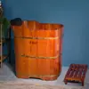 Bañera bañera de madera maciza salón de belleza lavabo de baño cuerpo completo adulto baño japonés cubo de baño adulto Baño Baño Baño