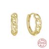 Plata de Ley S925 ins Arete de Cadena de Moda Pendientes de Hebilla para la Oreja Pendientes Transfronterizos Europeos y Americanos de Venta Caliente Temperamento Pendientes Personalizados para Mujeres