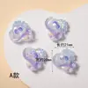 Acessórios de Grampo de Cabelo de Desenho Animado Coloridos Transparentes Luminosos Peças Feitas à Mão DIY Lantejoulas Peças de Resina Multifacetadas Suprimentos DIY