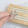 Diseño único con un ambiente dulce y fresco, anillo de esmalte de rosa de moda y exquisito para mujer, estilo minimalista con un toque de alta gama, adecuado para apilar en el dedo índice