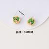 Cloisonné oro cuenta hueca cuenta de esmalte al óleo mariposa loto diy pulsera con cuentas collar accesorios con cuentas