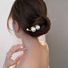 Elegante horquilla de perla francesa, horquilla de perla de alta calidad, horquilla moderna y sencilla para recogido, accesorios para el cabello de Corea del Sur