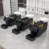 Cama para Lavar el Cabello de Salón de Peluquería Estilo Celebridad de Internet Semi-Reclinable Lavabo Profundo Cama para Lavar el Cabello Salón de Peluquería Cama para Enjuagar Cama para Cuidado y Crecimiento del Cabello