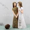 Estatua de ángel de amor de mano de Amazon transfronteriza, artesanía de resina para decoración de escritorio, hogar, sala de estar, regalos navideños