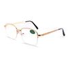 Gafas de Sol de Cristal Grueso con Marco Medio Cepillado Gafas de Sol de Espejo Plano Visores Solares Venta al por Mayor Dropshipping