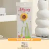 Marcapáginas de regalo para el Día del Maestro, de alta gama y exquisito, para maestras, creativo y práctico, girasol de ganchillo hecho a mano, producto terminado, caja de regalo
