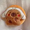 Nueva Llegada Cappibala Peluche Monedero Capibara Bolso Colgante Auricular para Hombre y Mujer Almacenamiento Llavero Regalo