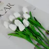 Tulipas Artificiais Personalizadas Flor Aberta Flores de Seda Castanhas Feitas de Material Plástico para Decoração de Casamento Presentes