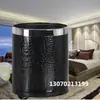 Cubo de Basura Redondo de Doble Capa Sin Tapa de Acero Inoxidable para Habitación de Hotel y Hogar, Creativo, Sencillo, Moderno
