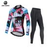 XINTOWN Traje de Ciclismo Simple de Otoño Ropa de Ciclismo Nueva Ropa de Ciclismo de Otoño para Mujer Traje Largo